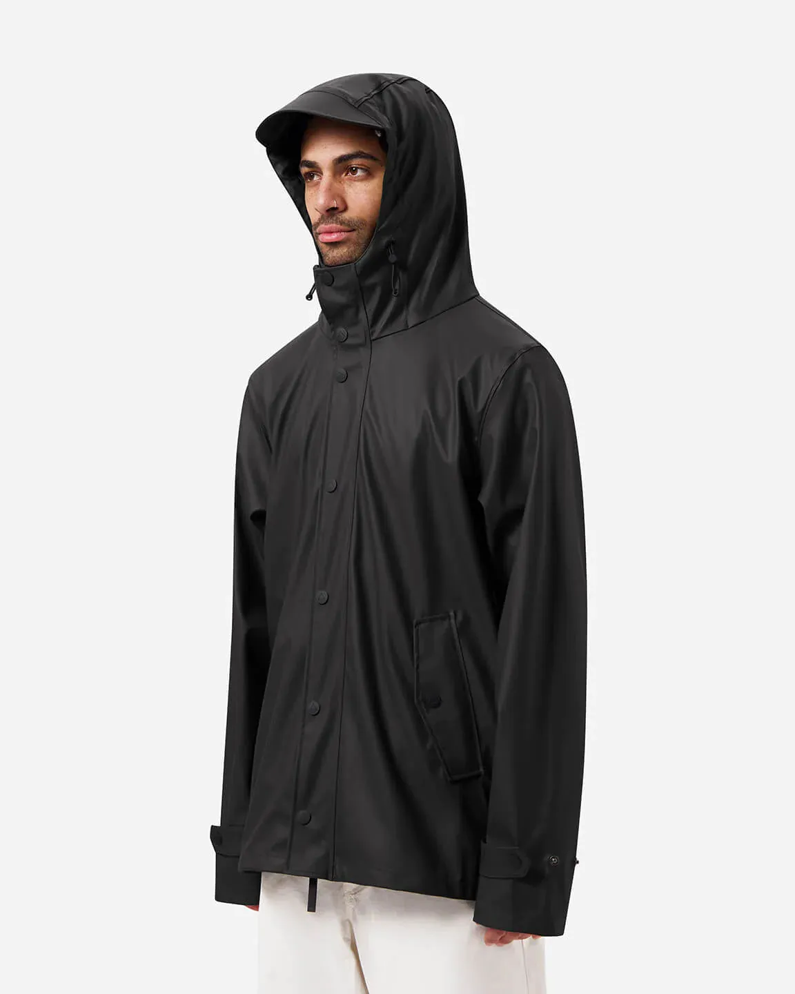 MAIUM Original short raincoat black unisex