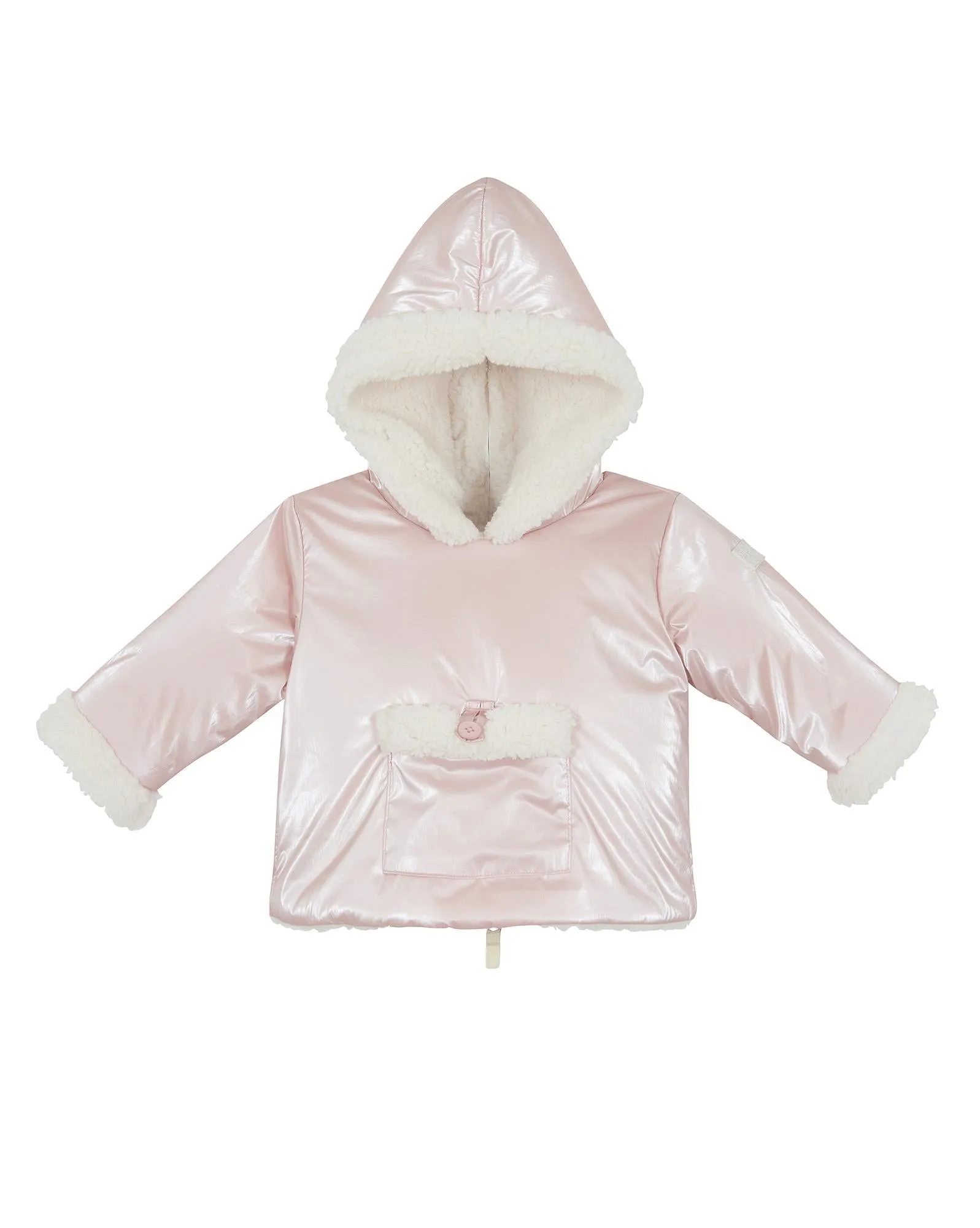 Manteau Camion Rose Bébé En Nylon Irisé