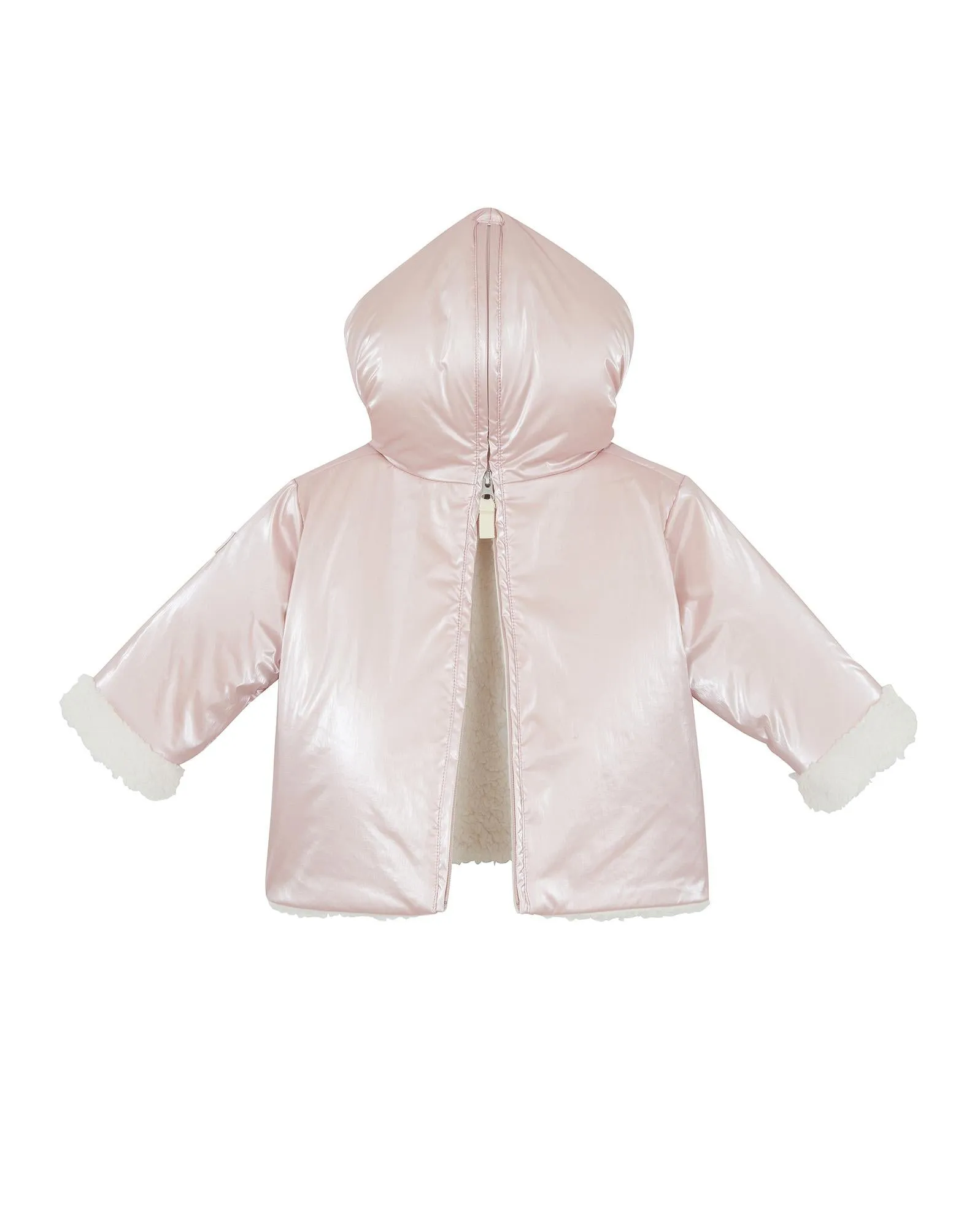 Manteau Camion Rose Bébé En Nylon Irisé