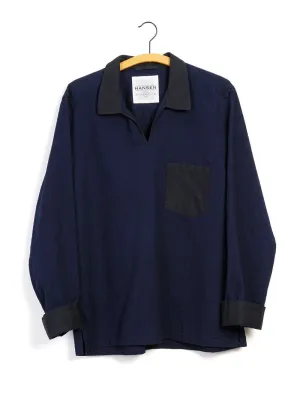 MARIUS | Casual Pull On Shirt | Indigo