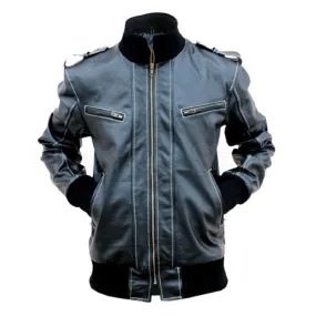 Men Black Quilted Lining Premium Genuine Pure Real Leather Jacket