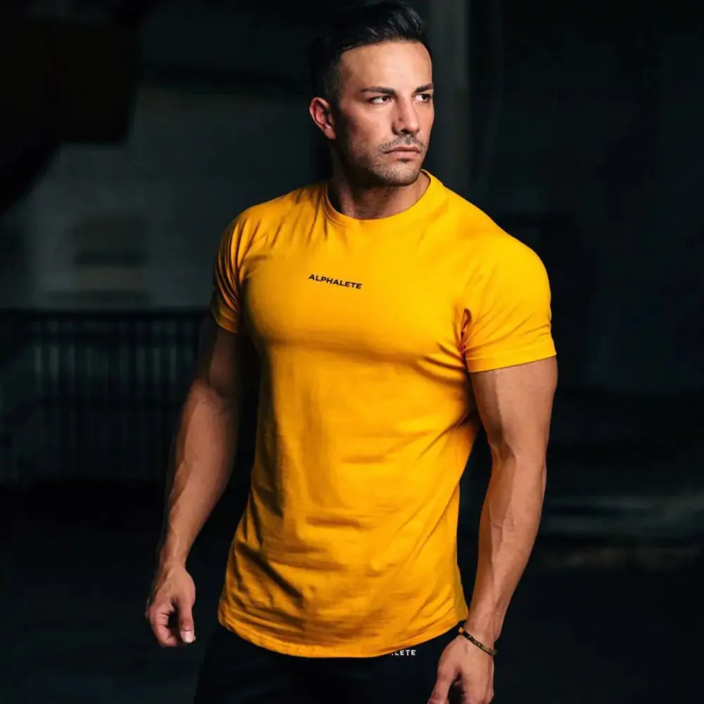 Men Elite Fitted Gym T-Shirt