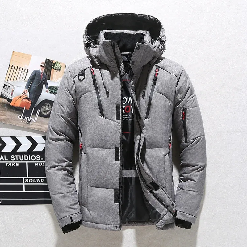 Men  Winter Coat HoodedMens Warm Parkas cho