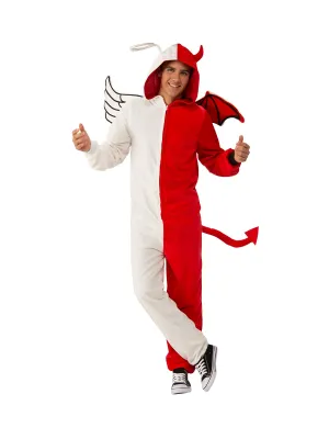 Men's Costume - Angel Or Demon Furry Onesie