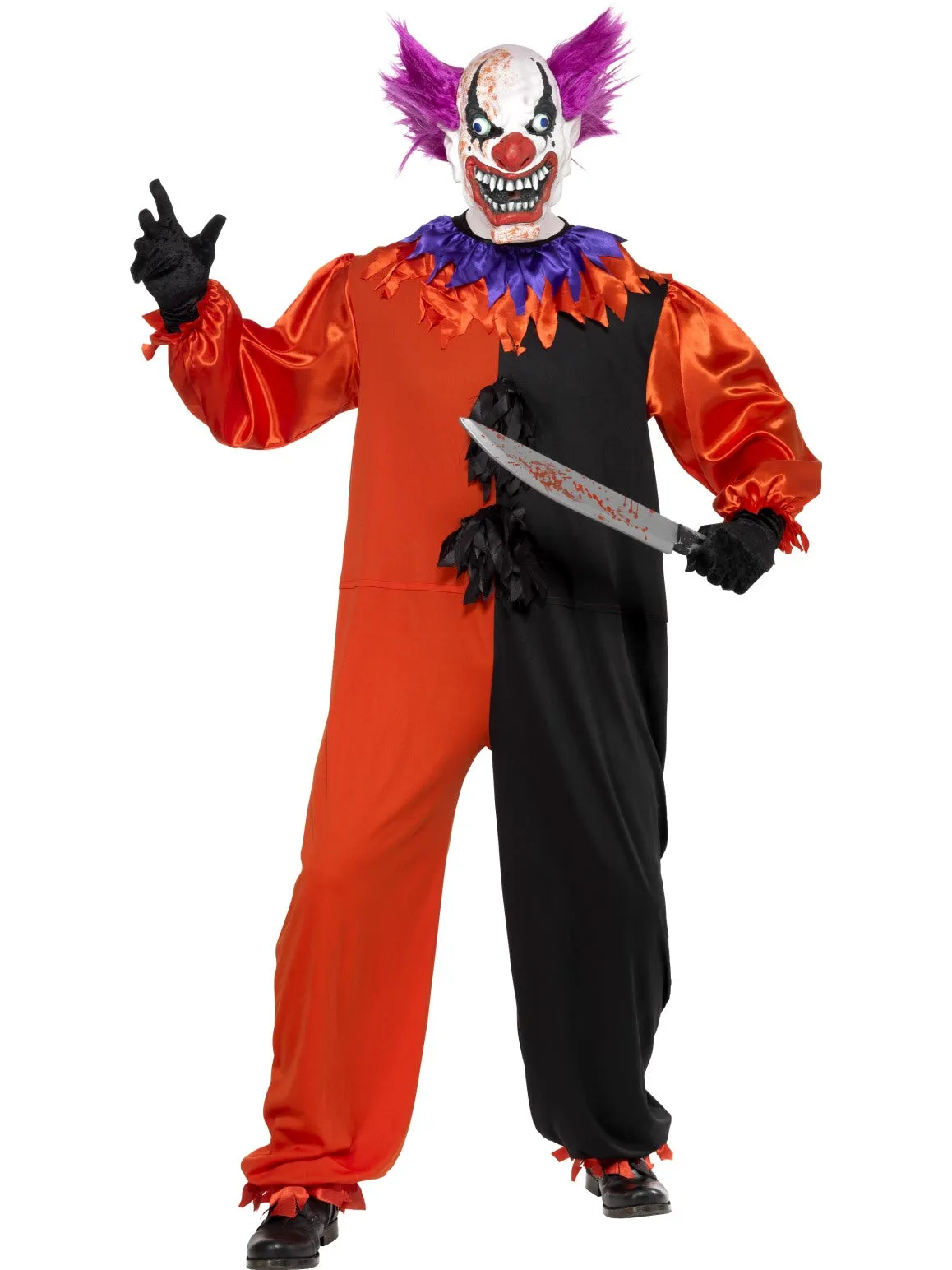 Mens Costume - Cirque Sinister Scary Bo Bo the Clown