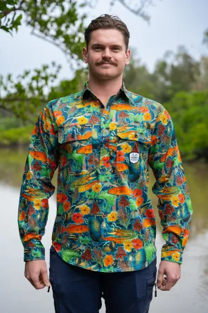 Men's Dundee Half Button Workshirt