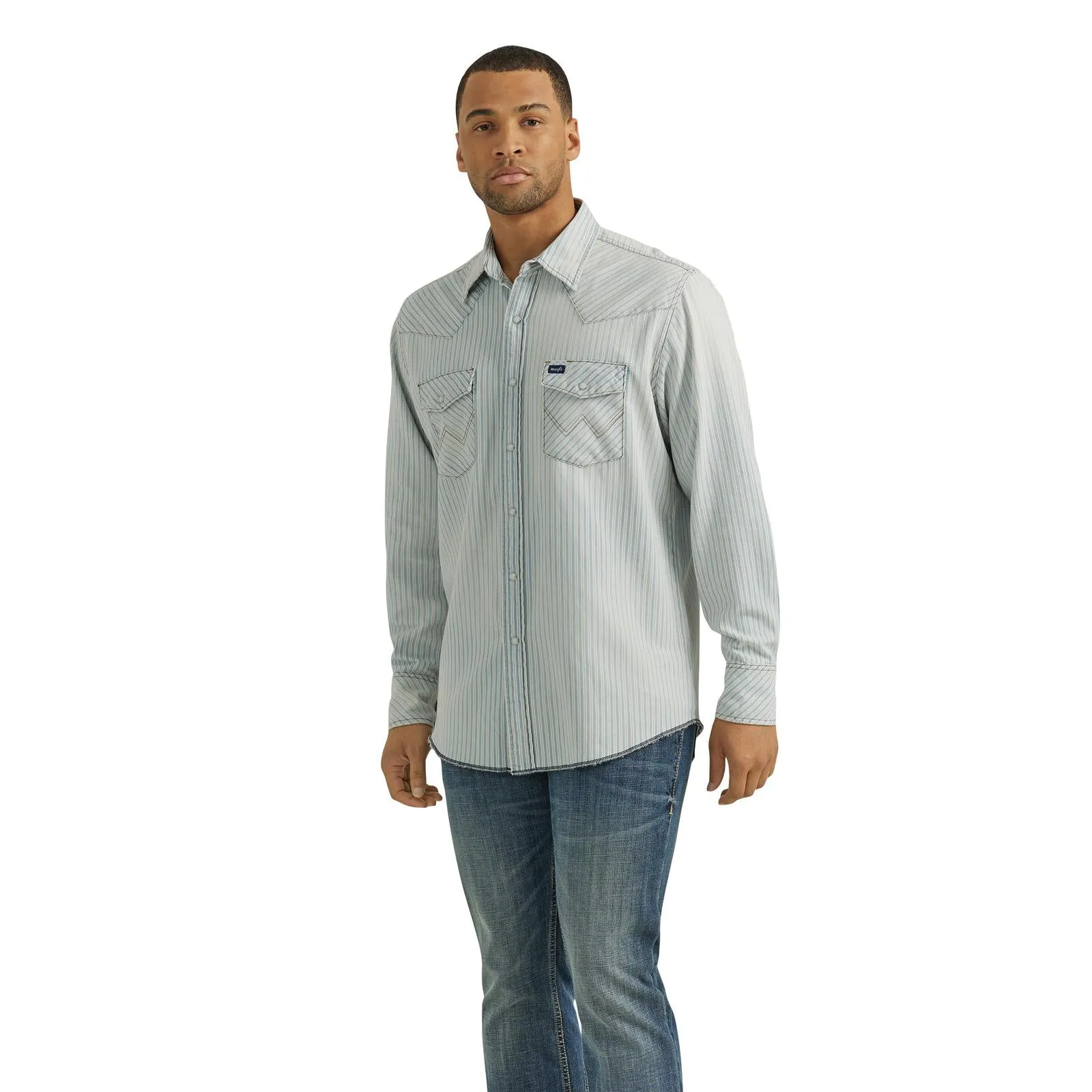 Men's Wrangler Vintage Long Sleeve Shirt - 112353270