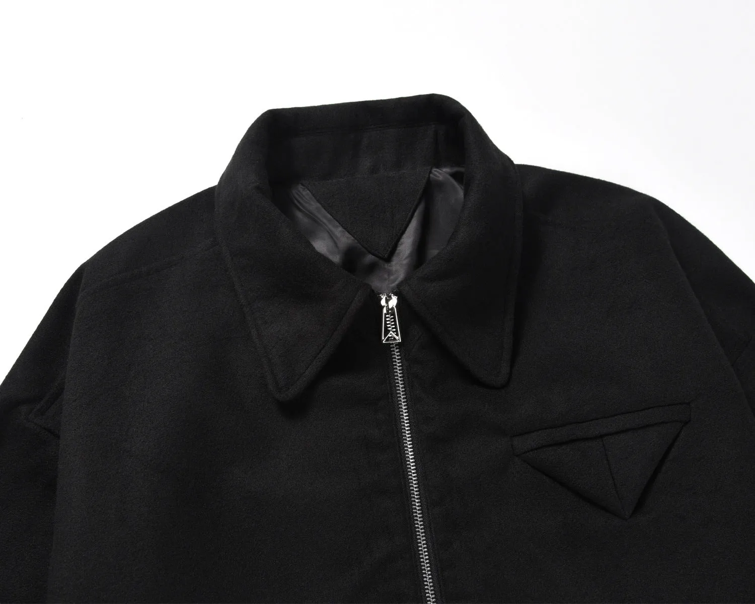 Men's zipper non-hair jacket