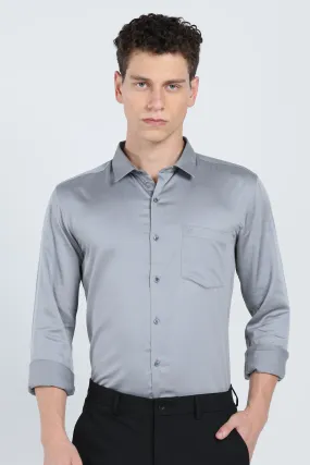 Modern Classic Grey Dress Shirt