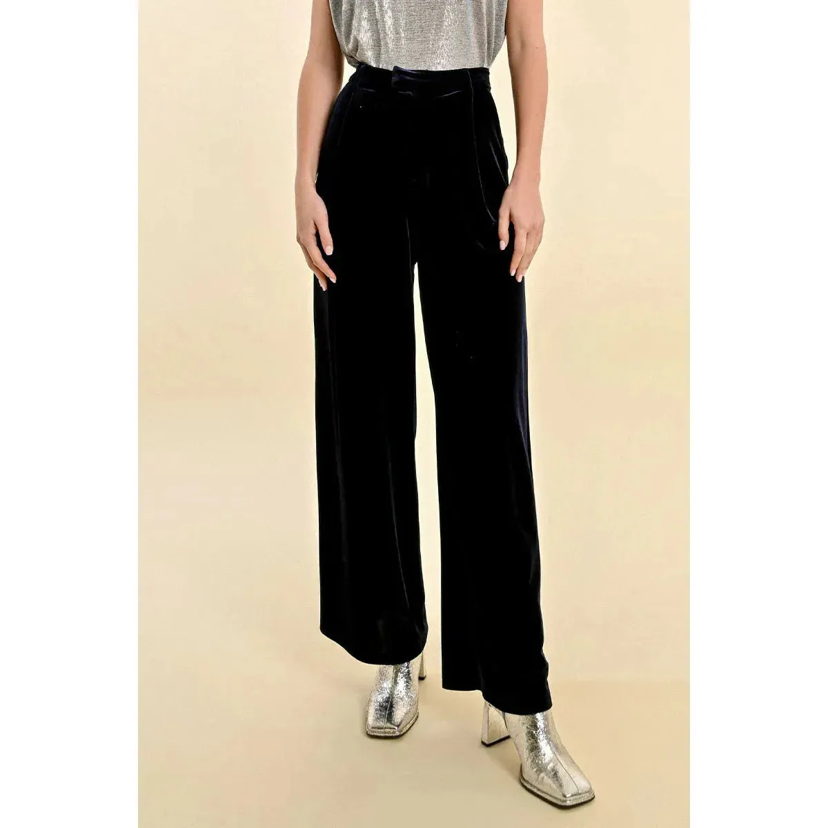 Molly Bracken Flowing Velvet Pants