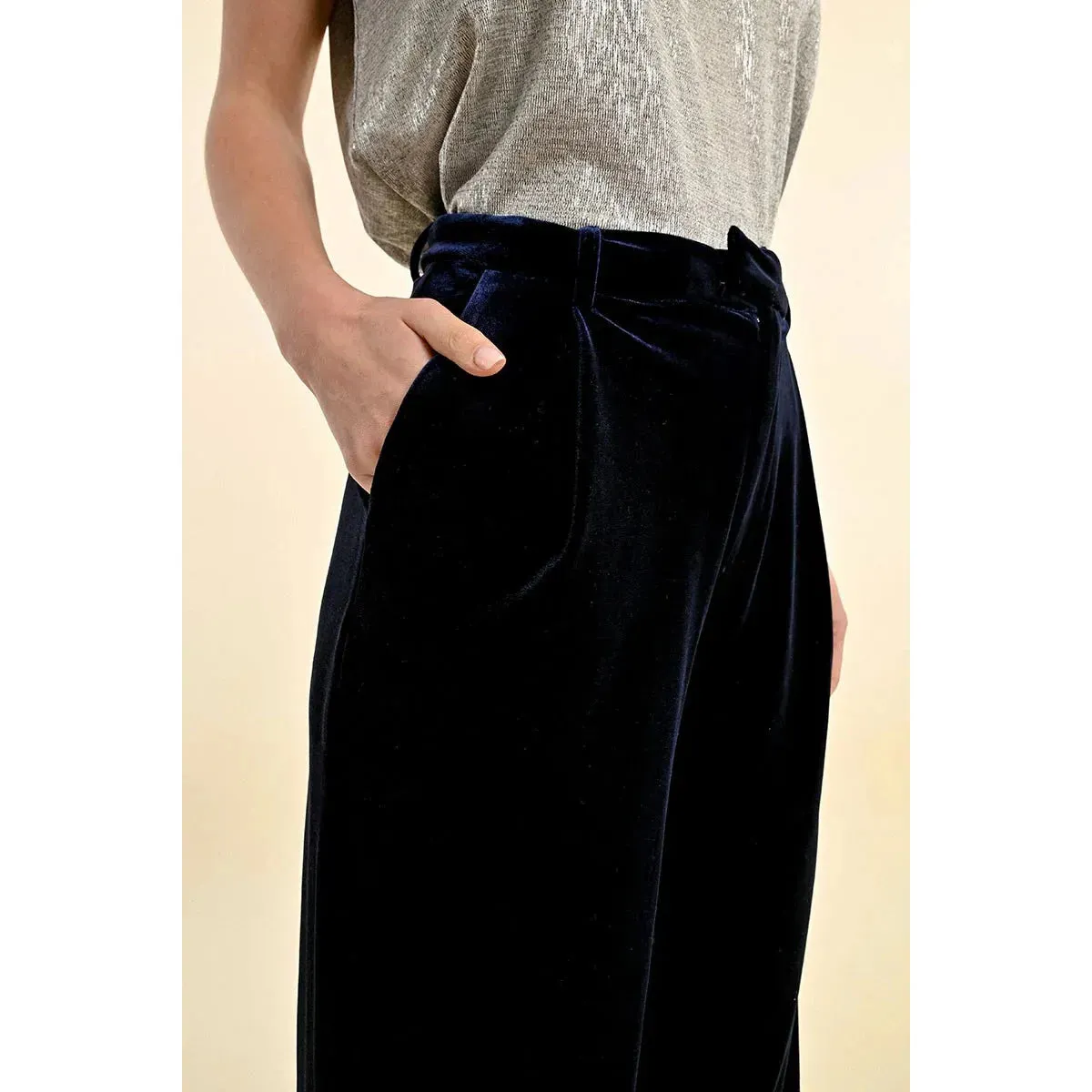 Molly Bracken Flowing Velvet Pants