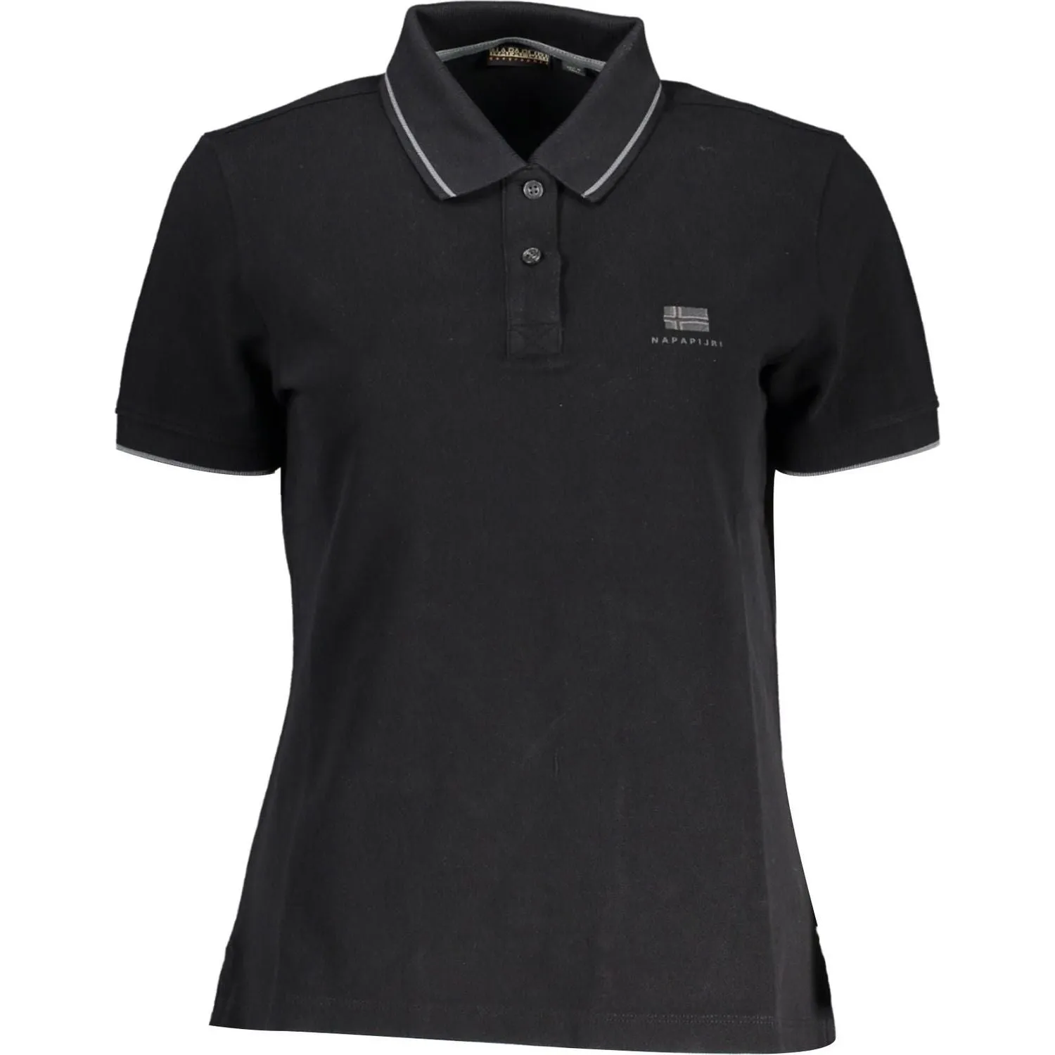 Napapijri Black Cotton Women Polo Shirt