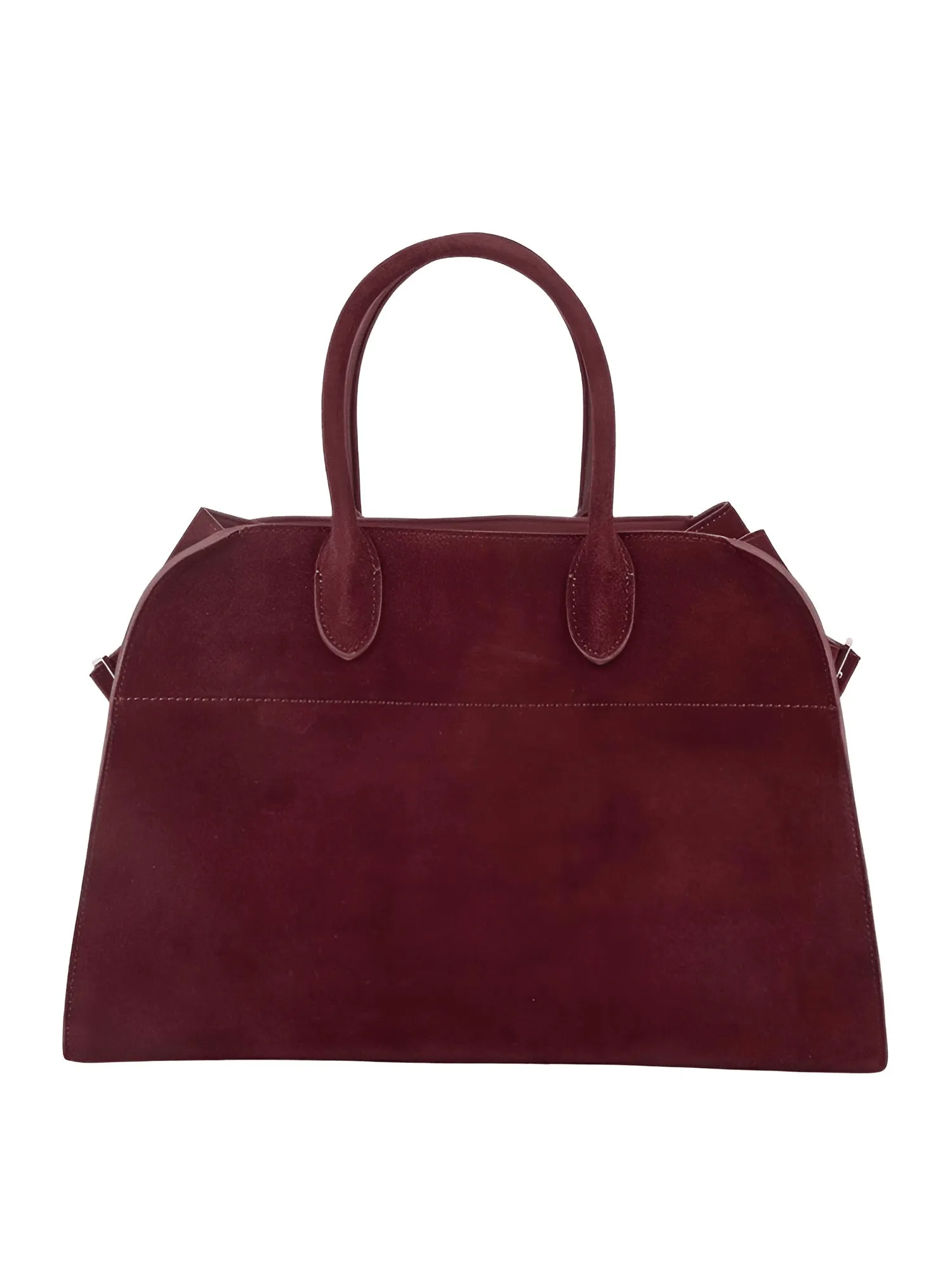 Natural Suede Handbag Women's Nubuck Cow Leather Large Capacity Commuter Tote Bag