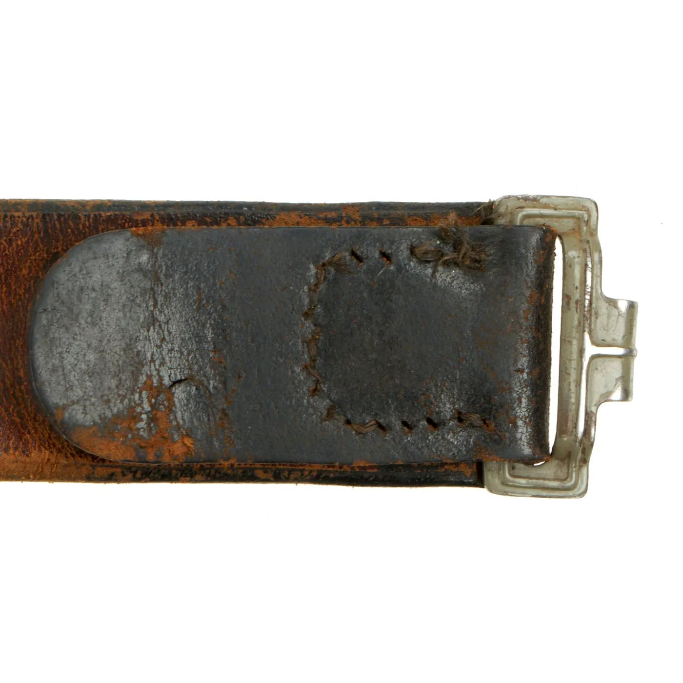 Original German WWII Army (Heer) Belt, Buckle, 98k Bayonet, Frog, and Matched Ammunition Pouches