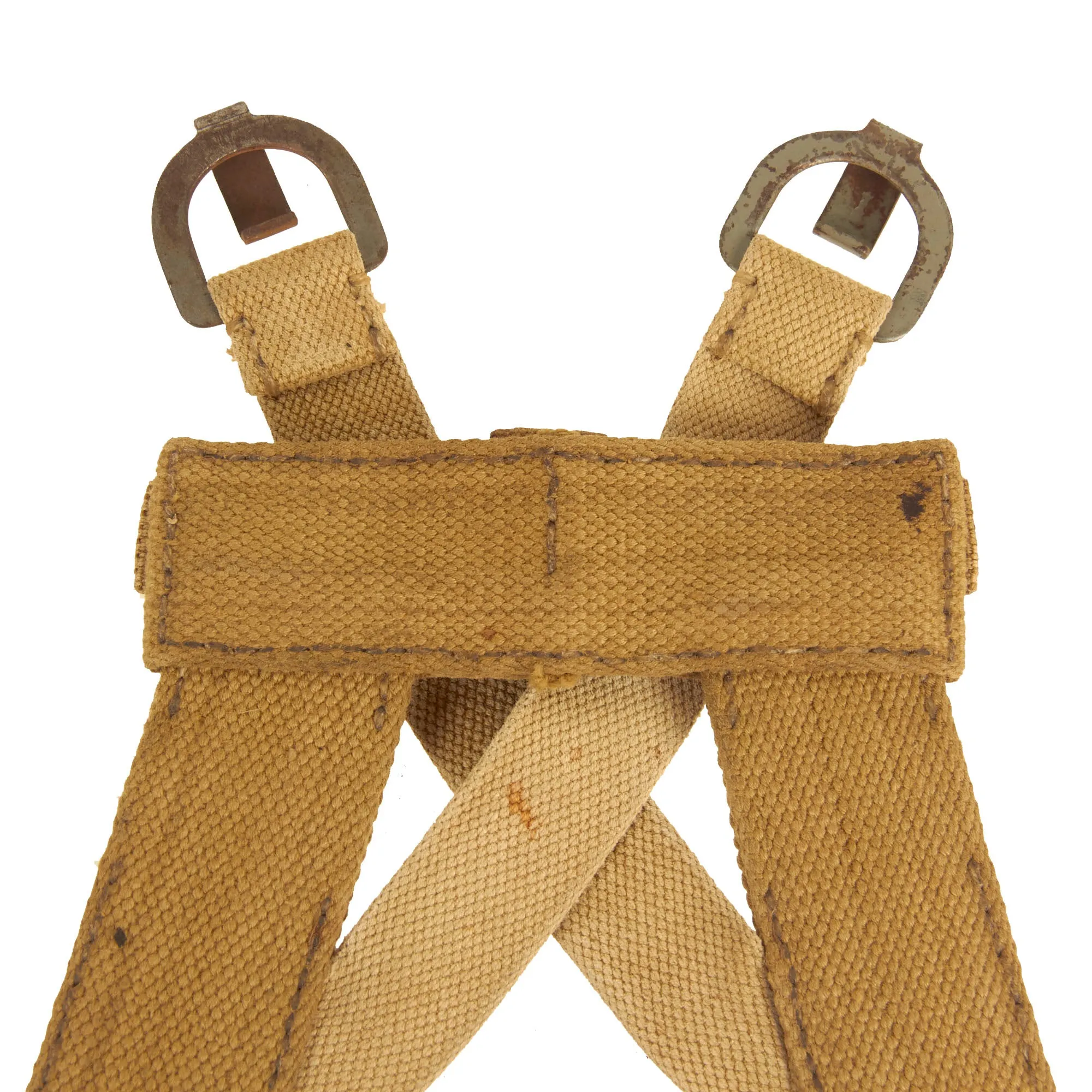 Original German WWII M31 A-Frame Constructed With Captured Italian Leather Straps