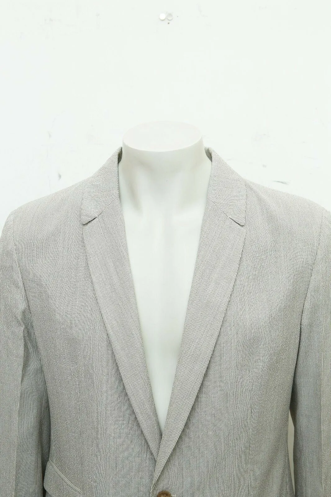 Oxford Striped Seersucker Wool Blazer