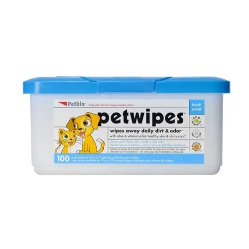 Petkin Petwipes 100pcs