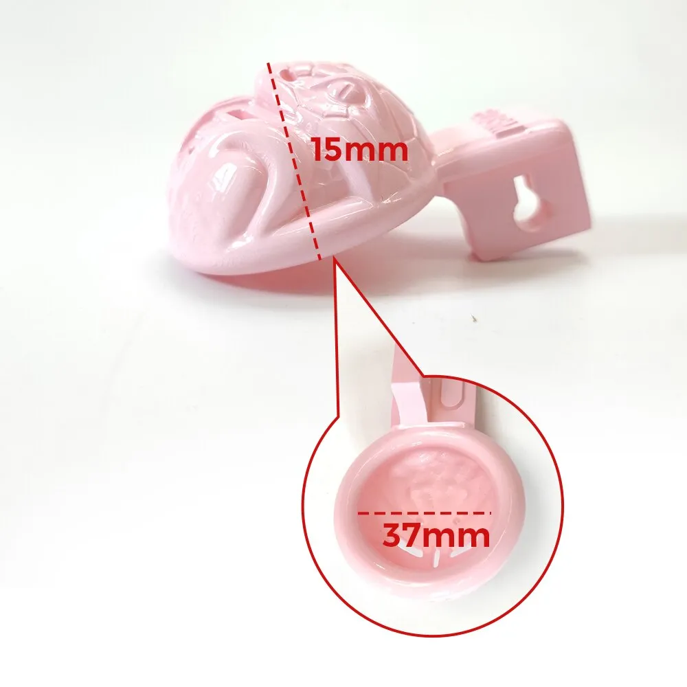 Pink Snake Chastity Devices Small Cock Cage