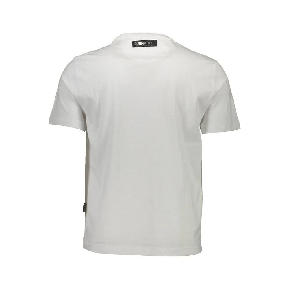 Plein Sport White Cotton Men T-Shirt