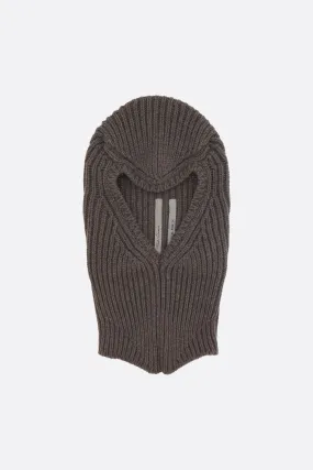 Skull cashmere and wool balaclava