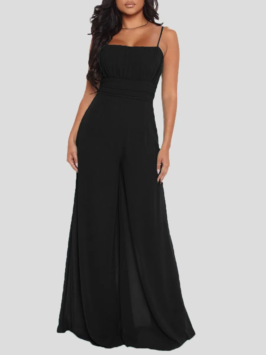 Sling Bare Back Wide-Leg Jumpsuit