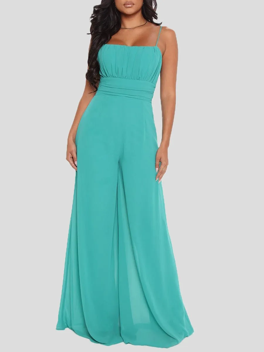 Sling Bare Back Wide-Leg Jumpsuit