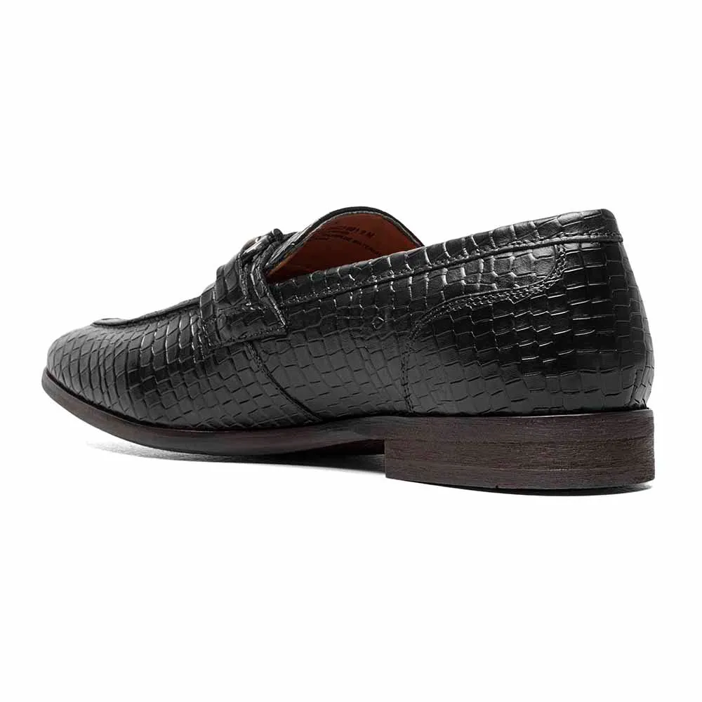 Stacy Adams Black FERONTE Moc Toe Bit Slip On