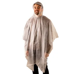 Stansport Vinyl Poncho - 52 In X 80 In - Clear