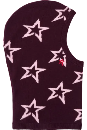 Star Print Wool Balaclava