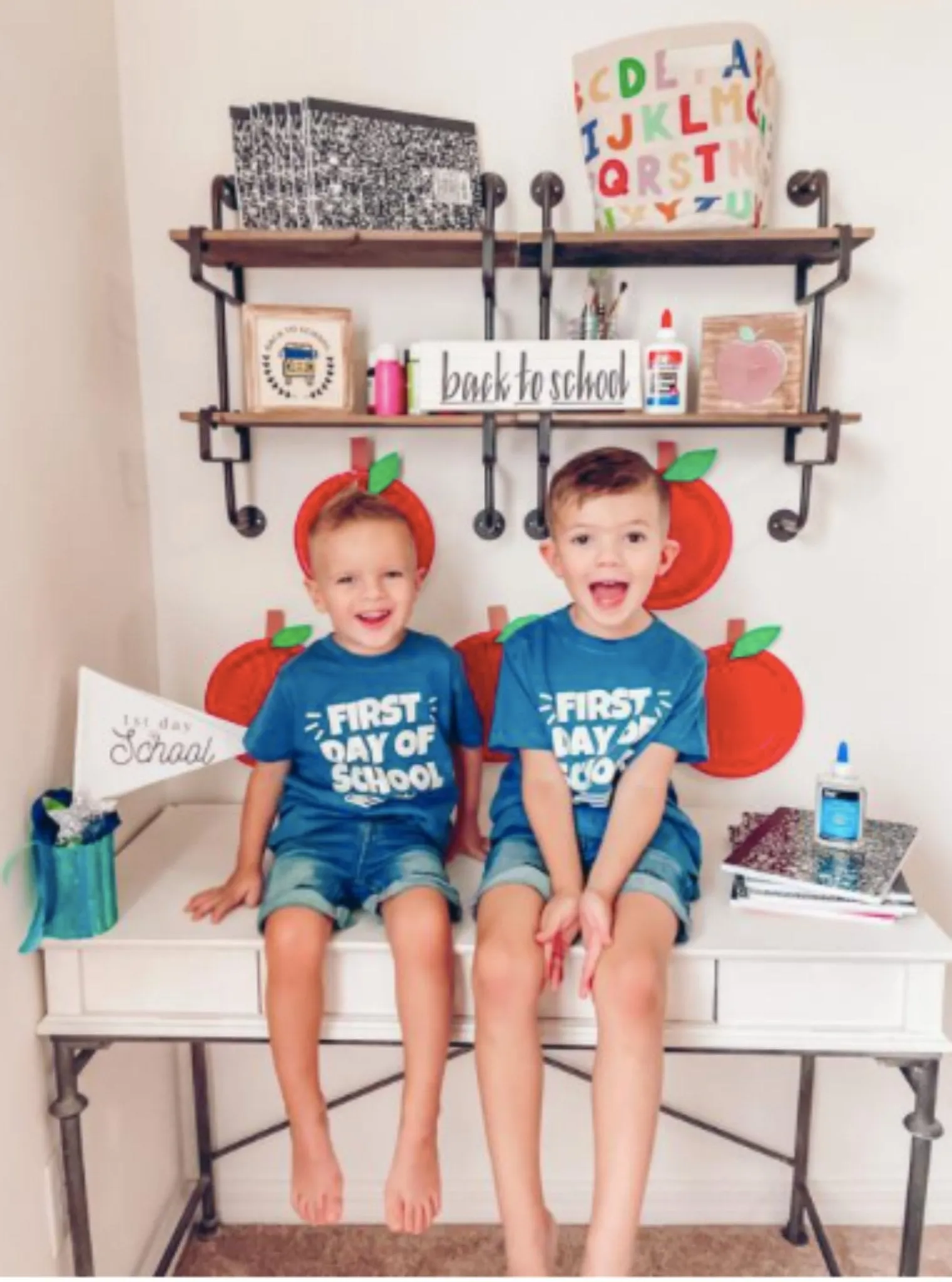 Sweet Wink Boys Blue FIRST DAY OF SCHOOL S/S Shirt