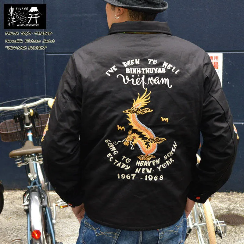 TAILOR TOYO "TT15548" Late 1960s Style Reversible Vietnam Jacket “VIETNAM DRAGON” × “PARACHUTE”