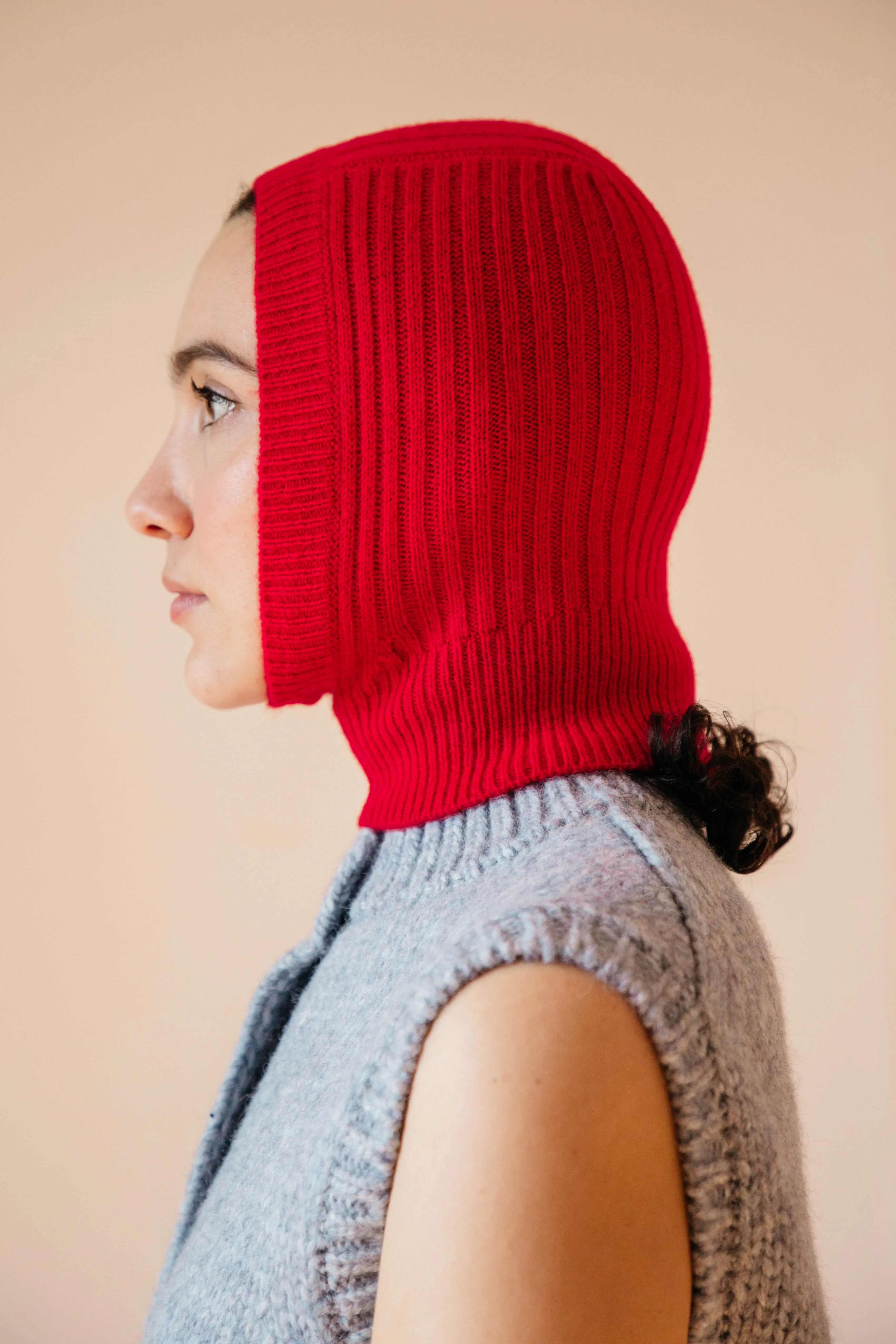 Tilla Cashmere Balaclava - Poppy