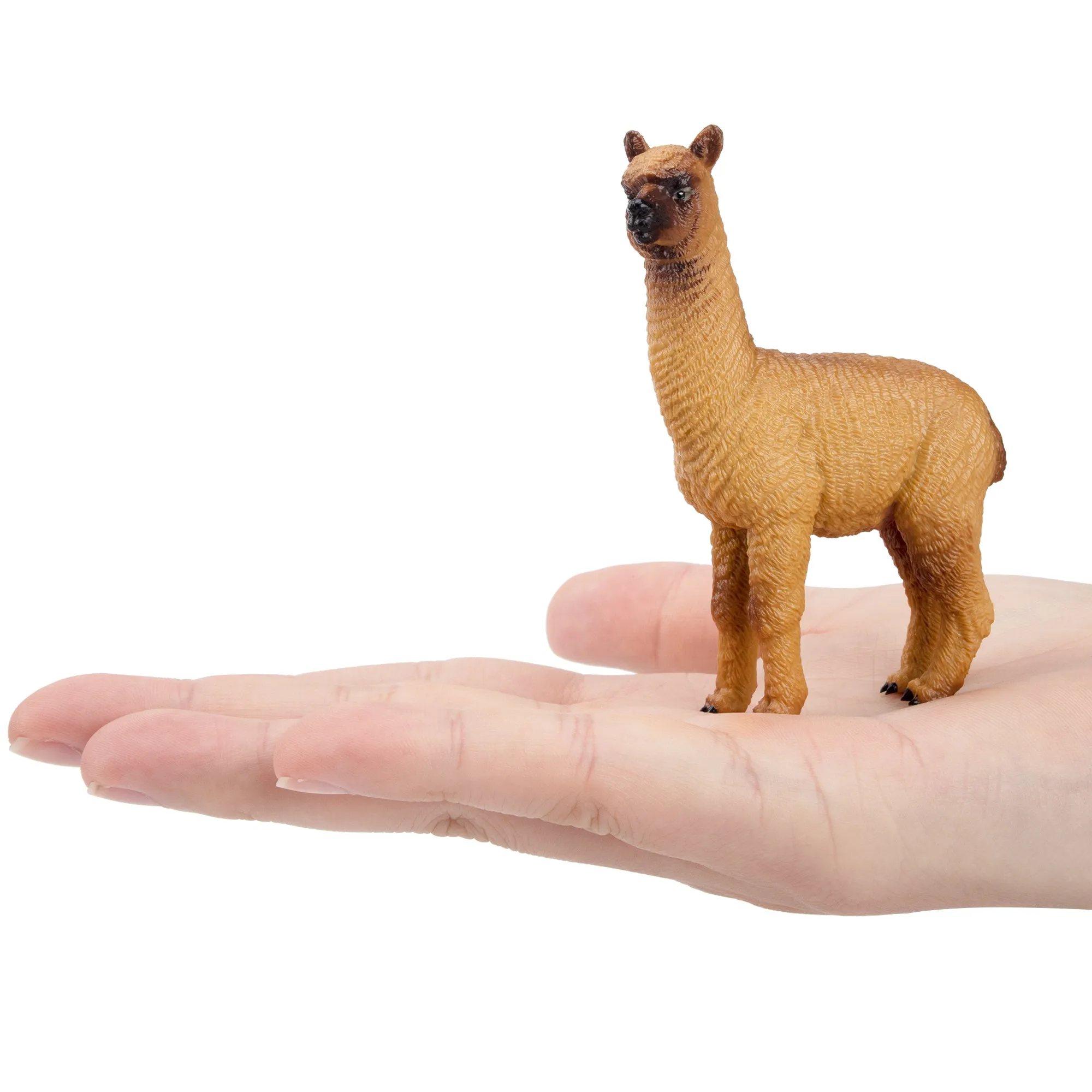 Toymany Brown Male Alpaca Figurine Toy