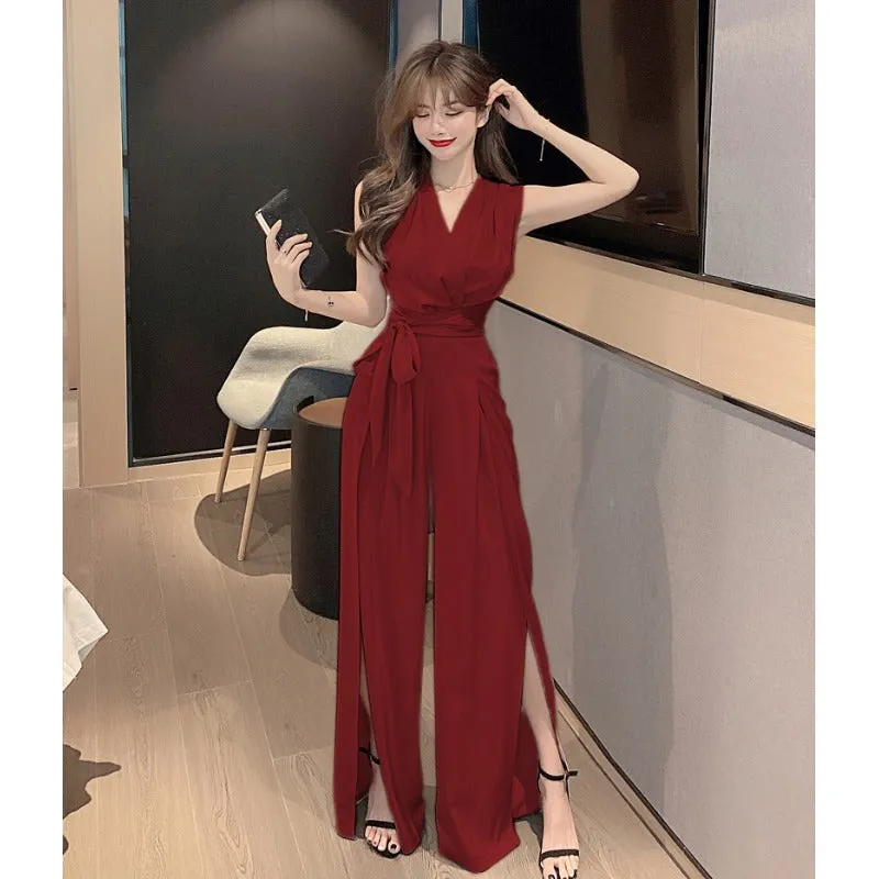 V Neck jumpsuit