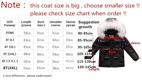 Winter jacket parka for boys coats girls jackets children's clothing snow wear kids outerwear toddler boy clothes