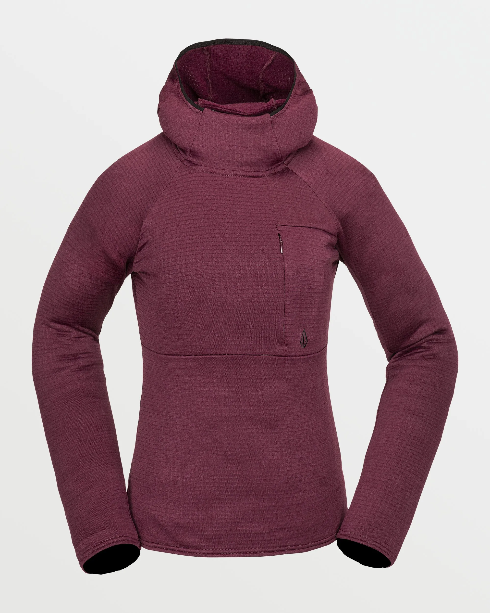 Womens Gridlock Balaclava - Burgundy