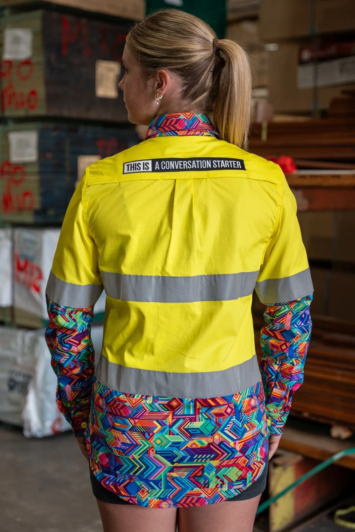 Women's Watts Up Yellow Day/Night Hi Vis Workshirt