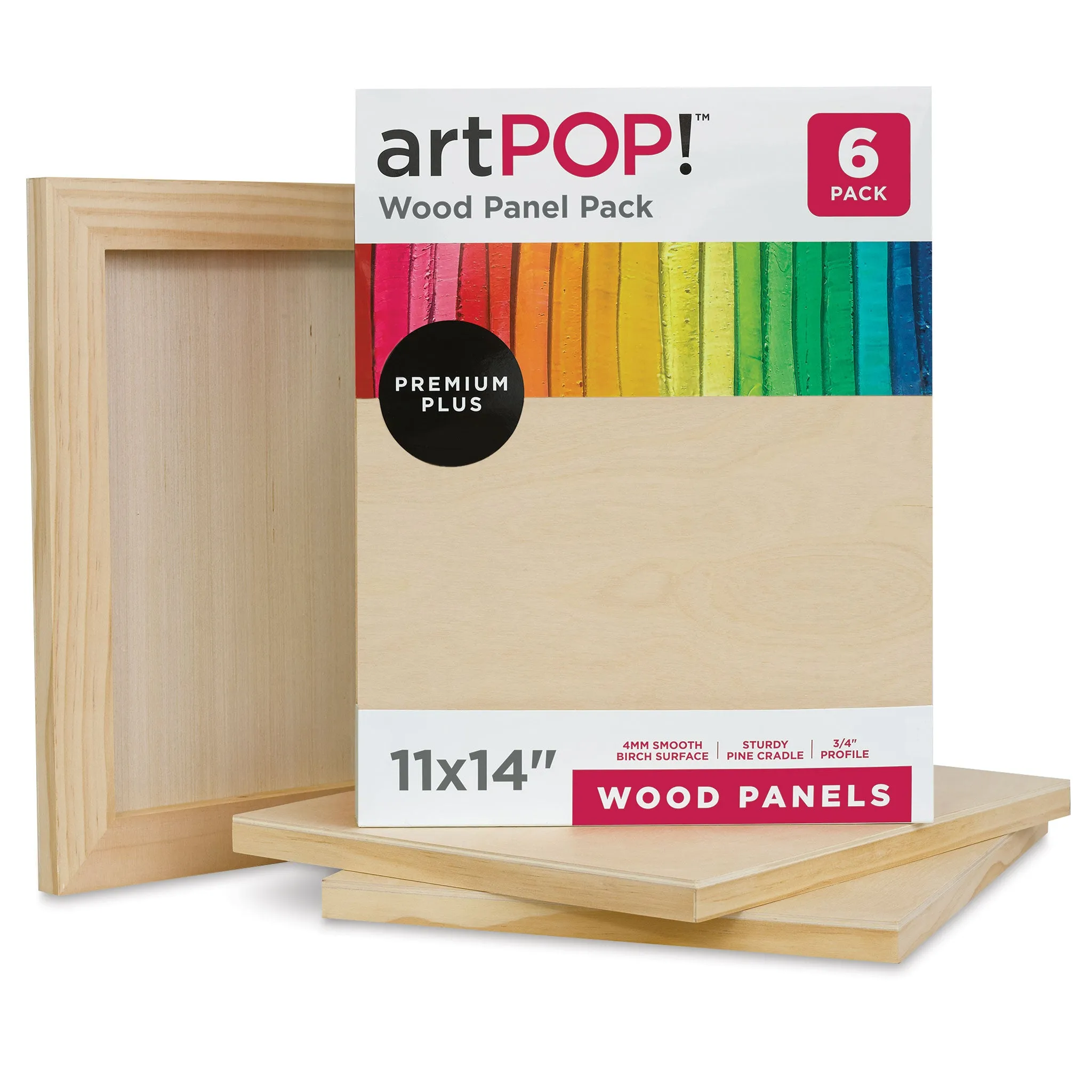 Wood Panel Pack - 11" x 14", Pkg of 6