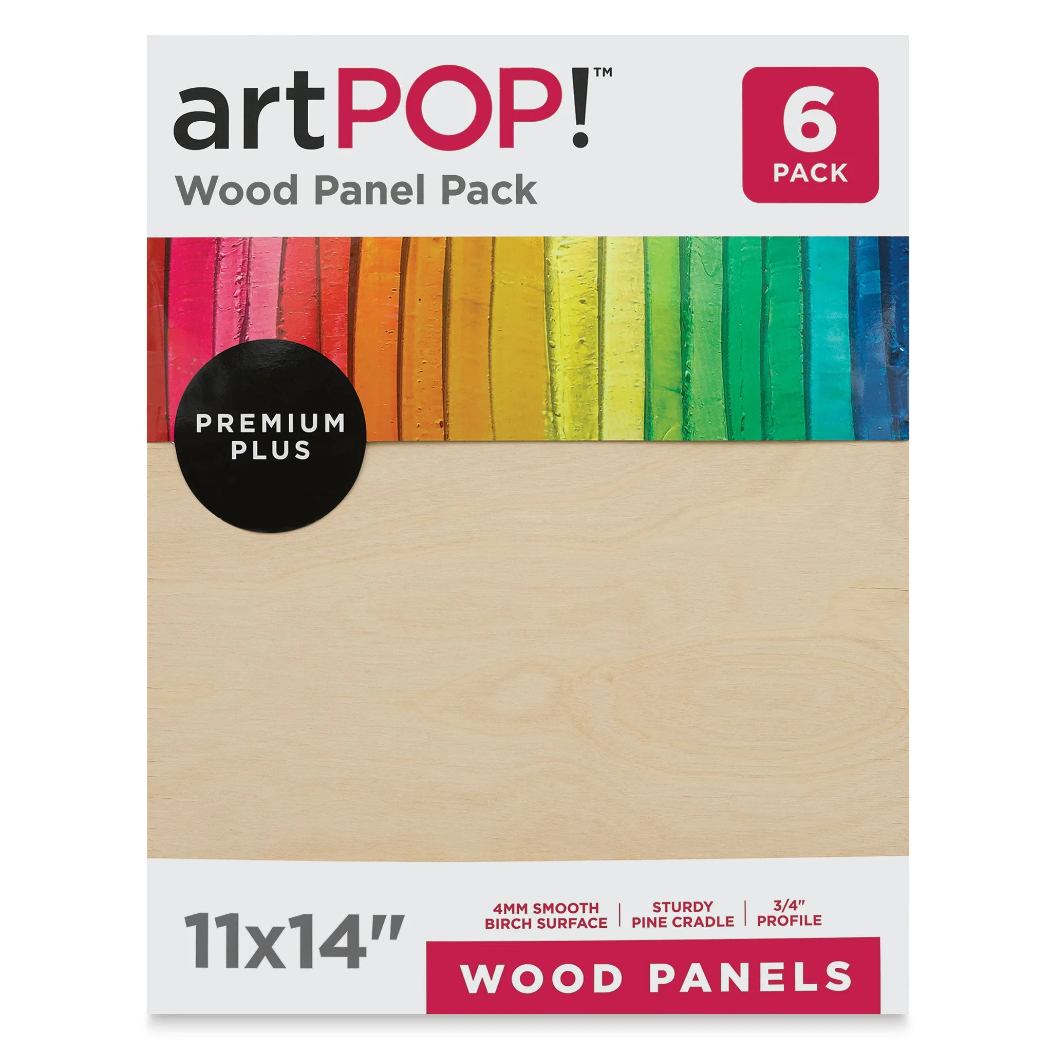 Wood Panel Pack - 11" x 14", Pkg of 6