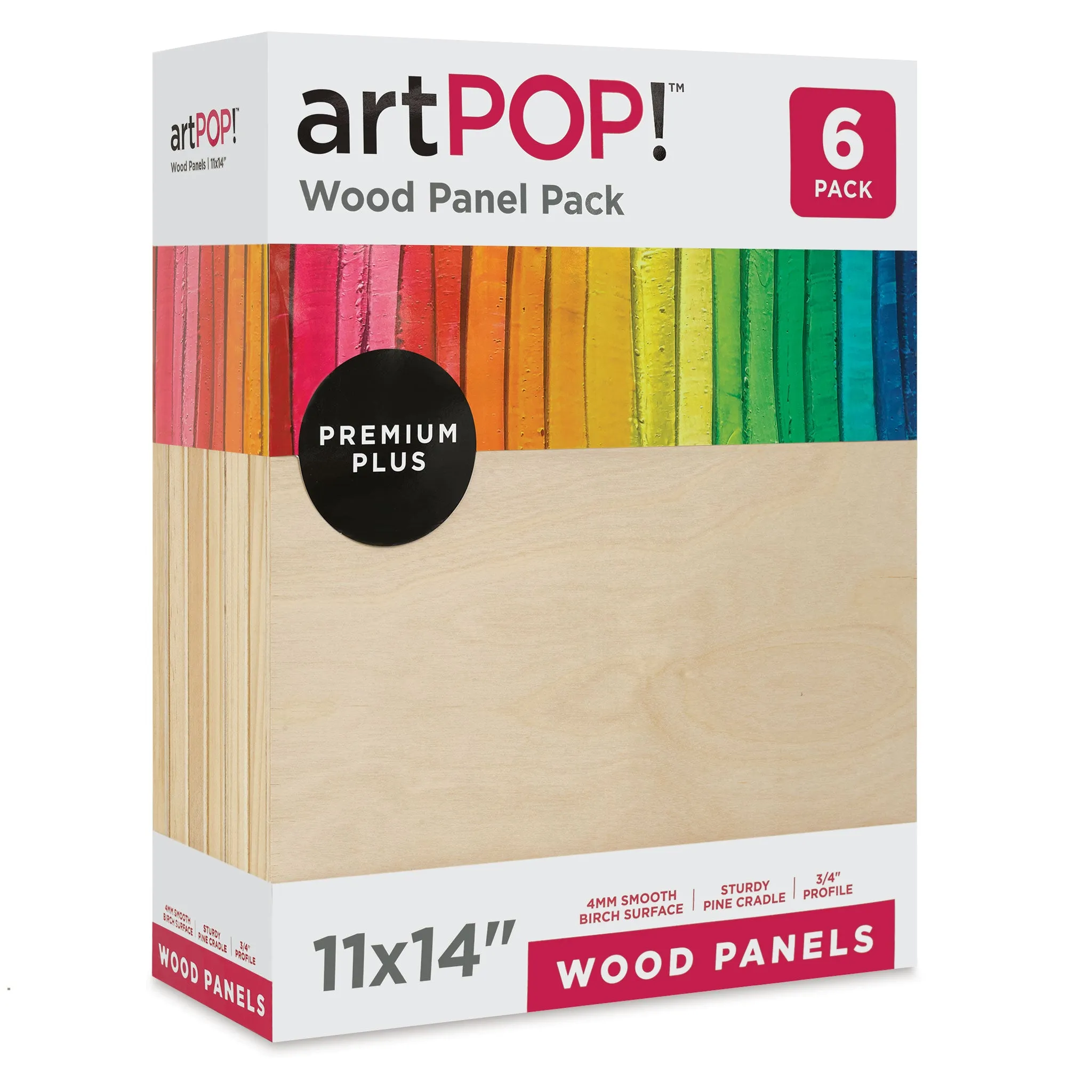 Wood Panel Pack - 11" x 14", Pkg of 6